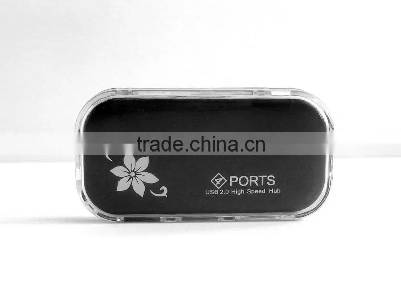 4-Port USB 2.0 Ultra-Mini Hub--Black