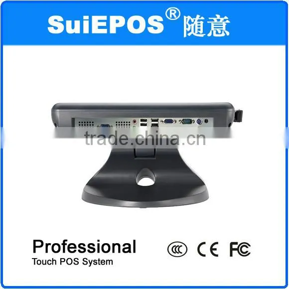 Full pos systems for point of sale with dual touch screen pos equipment