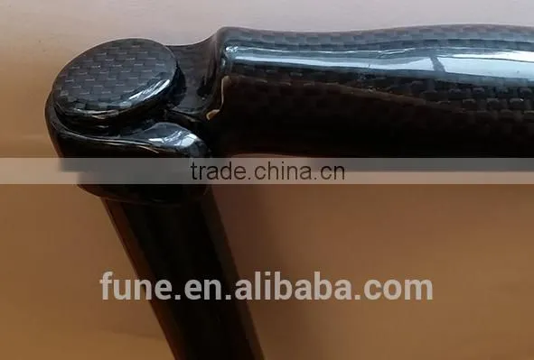 3K Clear coating Bicycle Carbon Handlebar End Cap