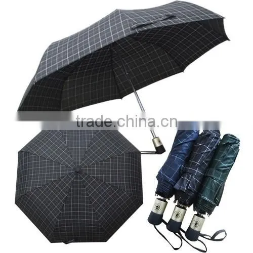 Automatic 3 Fold Mens Travel Retractable Automatic Umbrella