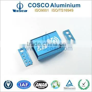 Anodized Extruded Aluminium Box with CNC processing