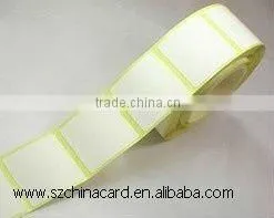 13.56Mhz Blank PVC or Paper RFID Label With Adhesive