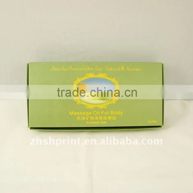 Packaging cardboard box for oil