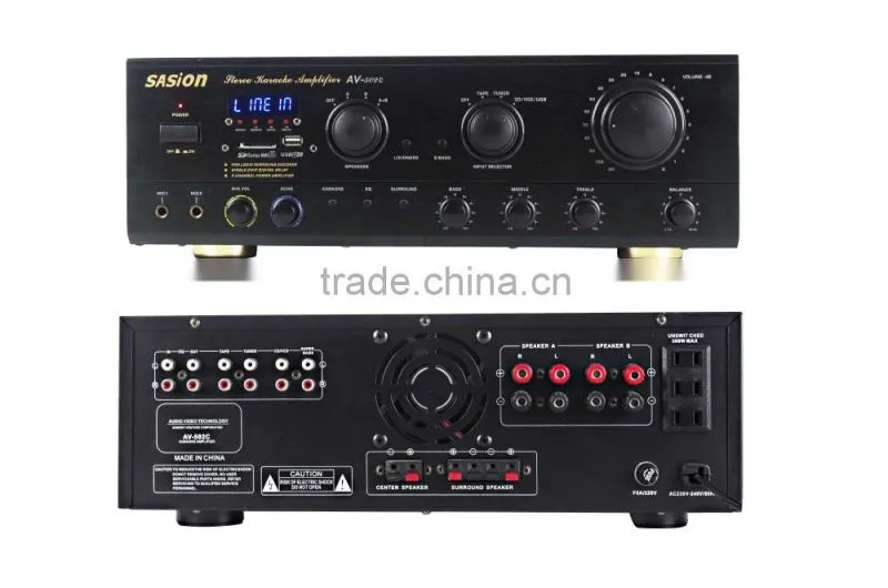 SASION 5.1 Power Amplifier AV-502C with USB/SD