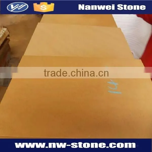 Yellow / Beige Sandstone,Bush Hammered Surface Finishing and Sandstone Type Mint Sandstone