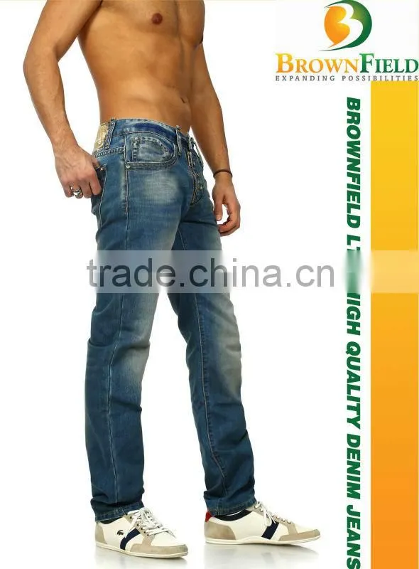 High quality wholesale price fashion denim jeans straight fit jeans men jeans
