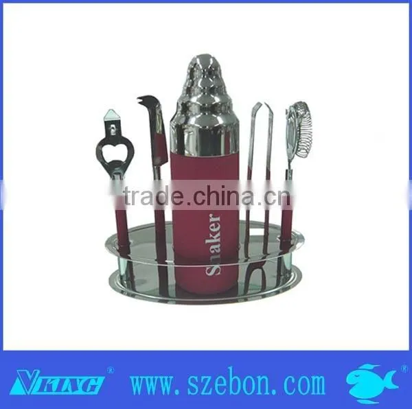 stainless steel home use bar set.
