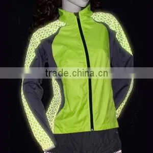 Egg Pattern Reflective Printing Reflective Fabric Polyester Pongee run jacket