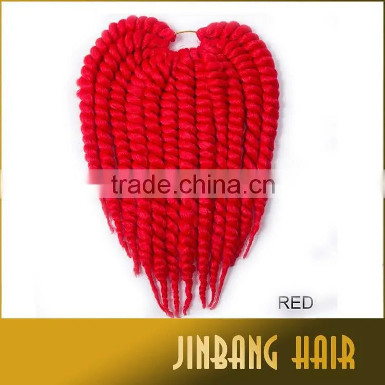 2016 Hot Selling Products 2X Havana Mambo Twist Crochet Braids With Synthetic Hair