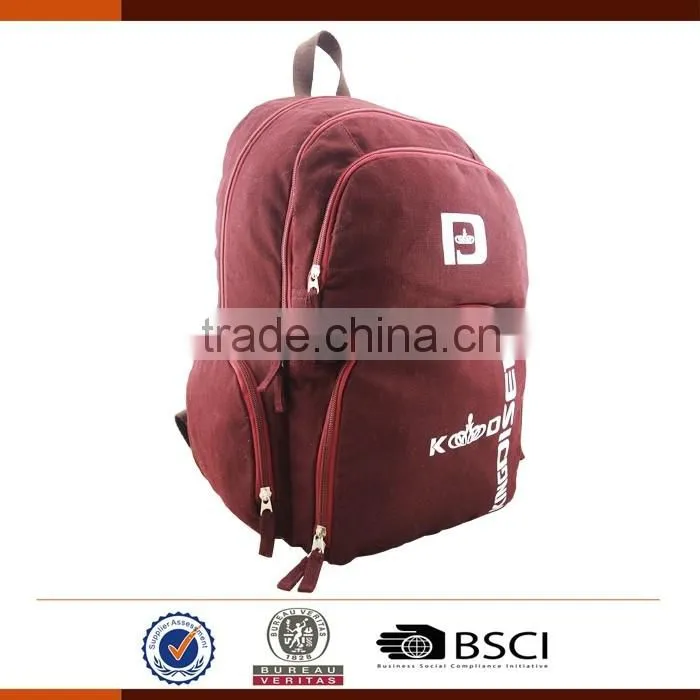 New Logo Printed Laptop Backpack Bag for School