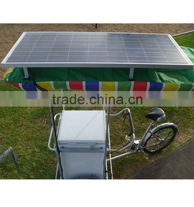 2015 Motorcycle Electrice Bike /solar bicycle freezer/fridge/portable mini ice cream display freezer