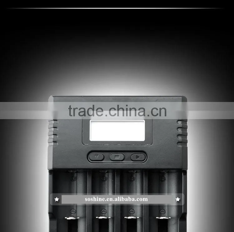 3.7V / 3.2V /1.2V battery charger Soshine SC-H4 unversal charger with CE / FCC/ Rohs certificate
