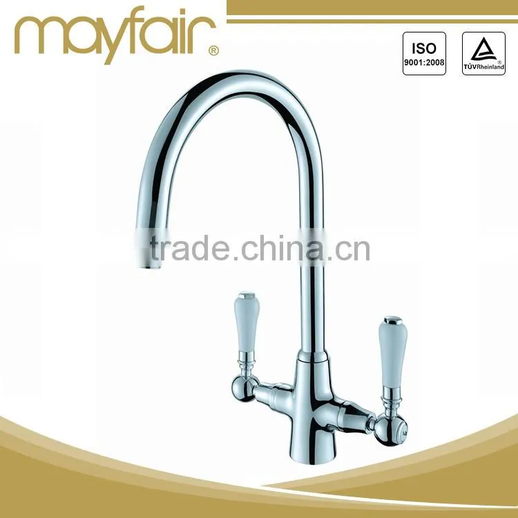 Modern design chrome plated kitchen faucet