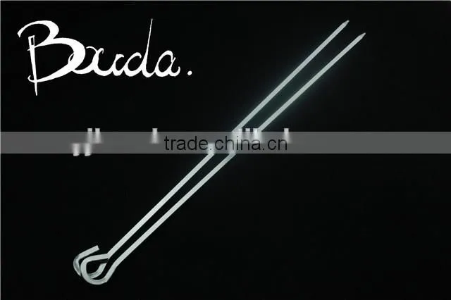 Stainless Steel Barebecue bbq Grill Net with wooden handle BD-B8112
