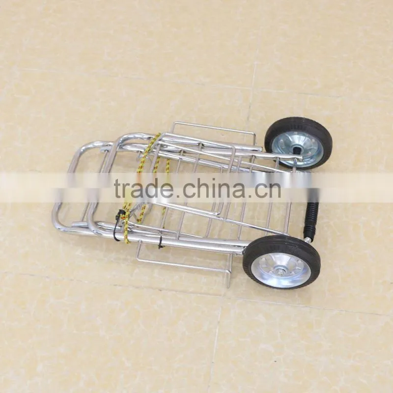 Metal moveable folding packing trolley,portable pull trolley cart/luggage cart
