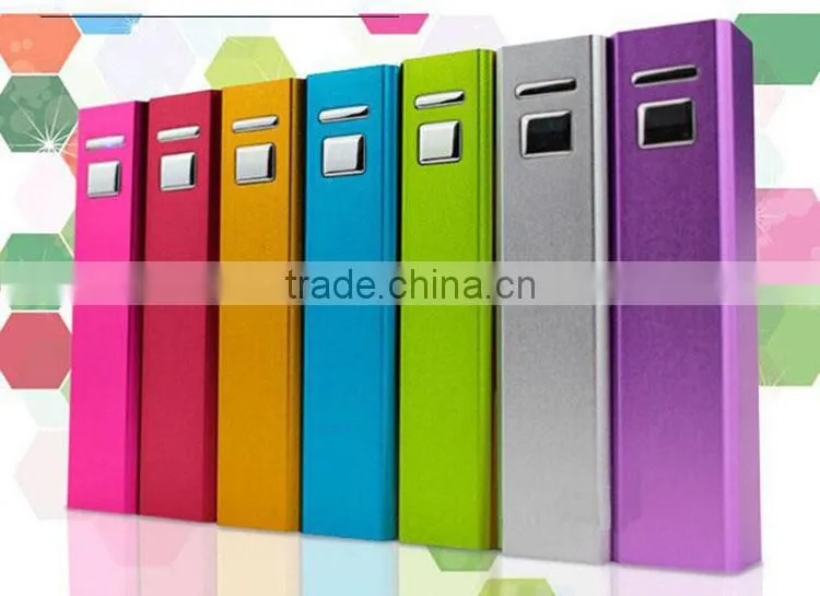 2015 newest portable aluminium alloy power bank high quality mobile power supply