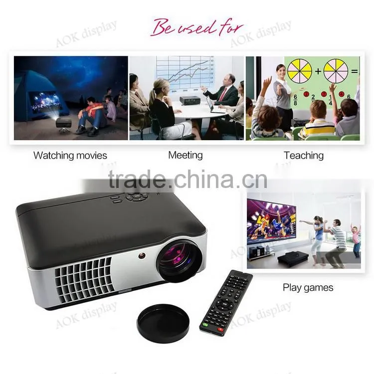 HD 1080p Home Office LED Projector LCD Multimedia Video System 4200 Lumens For Home Cinema Theater Games Education Business