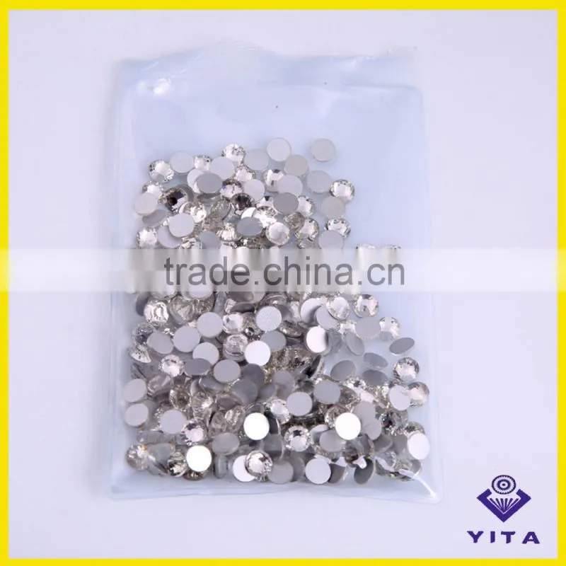 Shiny white flatback crystal rhinestone for nail art