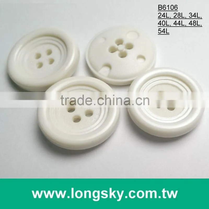 (#B6105) classic round edge 4 hole plastic button for boots decoration