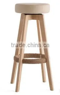 FIRST TOUCH low-back bar chair,wooden high bar stool AM-077B