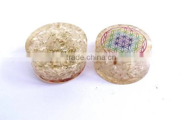 Crystal Quartz Chakra Flower Of Life Orgonite Energy Tower Buster