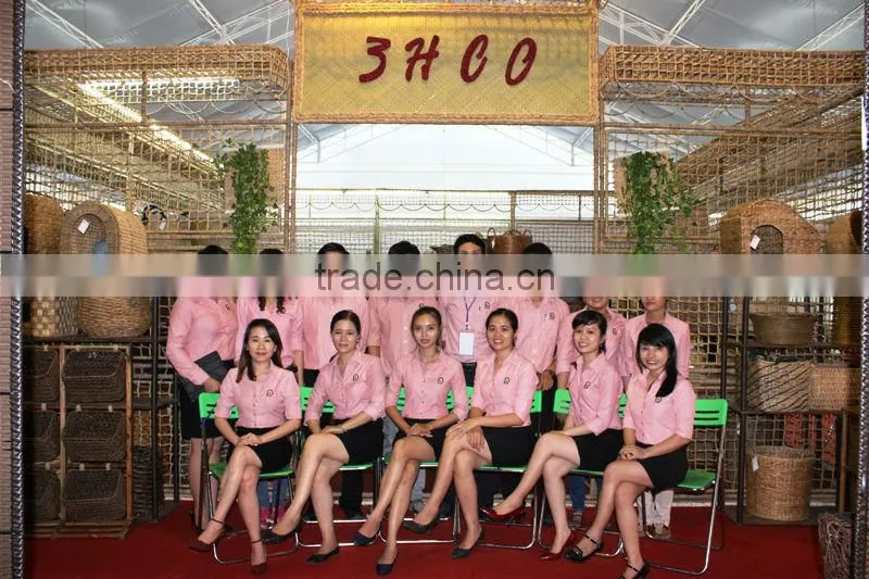 2015 New Product Water Hyacinth Hamper for Home Decoration and Furniture
