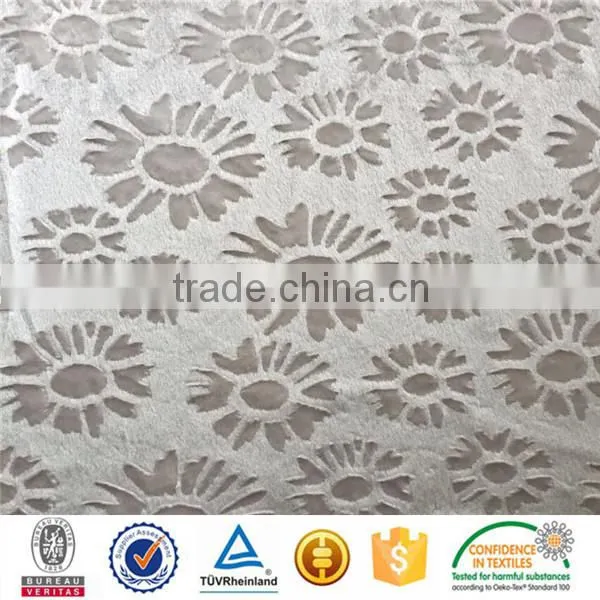 polyester new design brushed velour for sofa covers