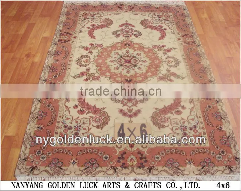 4x6ft Chinese Handknotted Wool and Silk Rugs