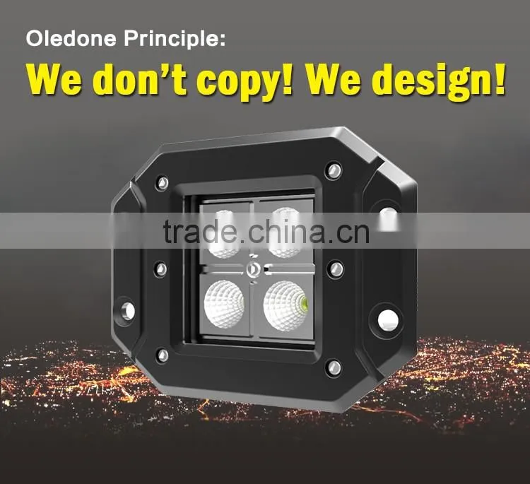 Factory direct offer auto lamp 4.8inch supper bright surface mount C ree 12W motorbike off road LED work lamp