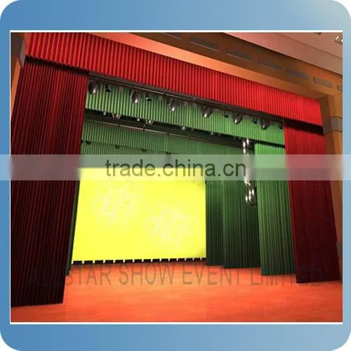 Black and red theater curtain,stage curtain