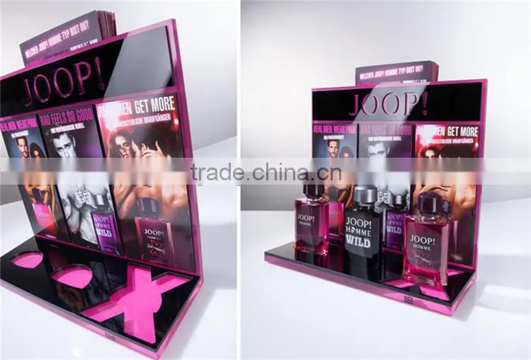 Daily consumer products display rack, daily use product cabinet, bottles stand acrylic