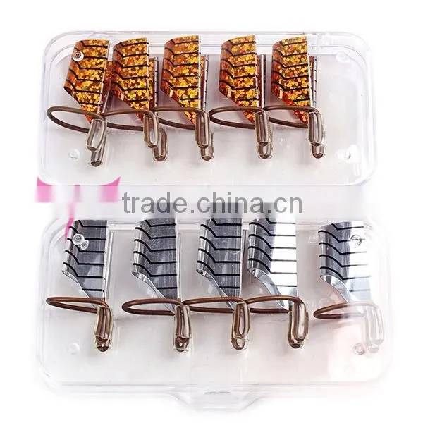 5 Pcs Nail Art Form/metal reusable nail form,plastic nail forms