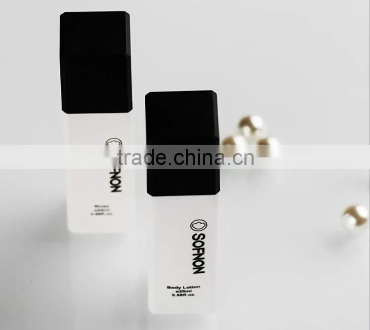 wholesale 30ml-40ml disposable hotel PE bottle for shampoo shower gel conditioner body lotion/empty cosmetics bottles