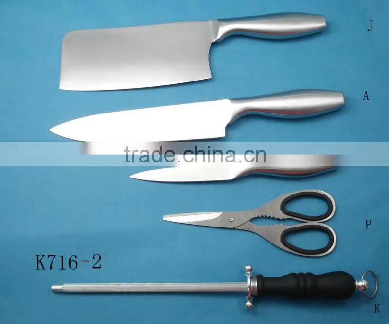 fish fillet knife with wooden block