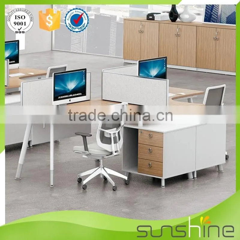 KB-SW05 Top Quality Office Furniture/Customized Office Desk 4 person workstation frame workstation