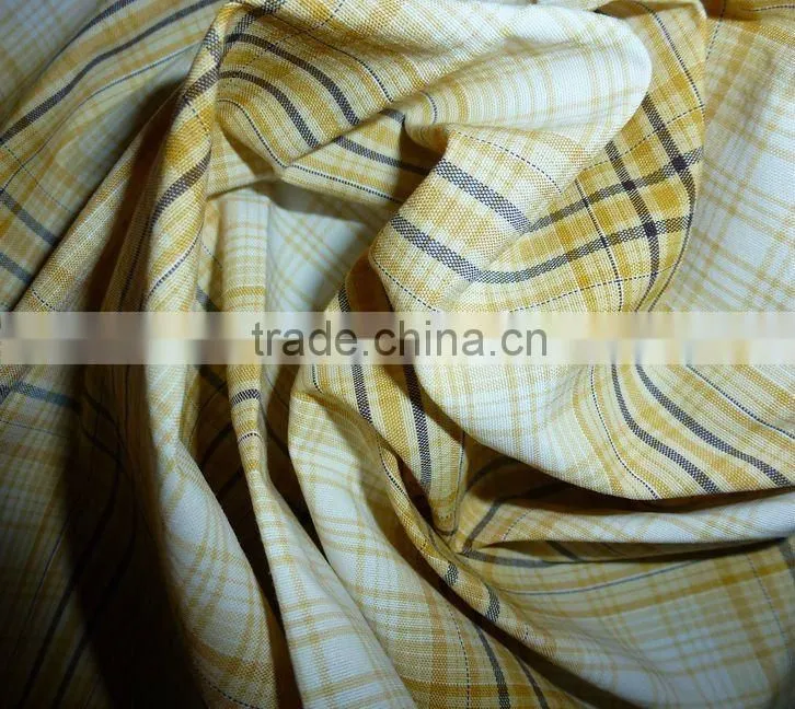 100% Polyester Plaid Yarn Dyed Fabric for High Grade Shirt