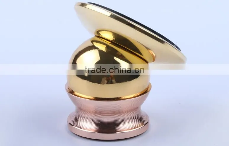 360 Degree Rotating Strong Magnetic Luxury Metal Stand Holer for Mobile Phone