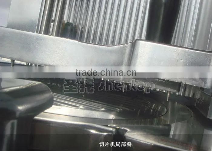 Shentop semi-auto slice machine 10 inch STBU003 meat slicing machine frozen meat slicer
