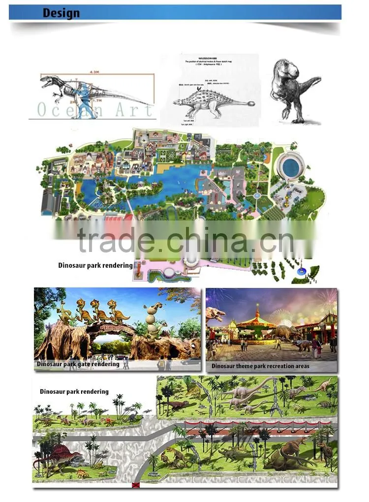 OA-SD-L36 Exhibition equipment dinosaur fossil skeleton replica