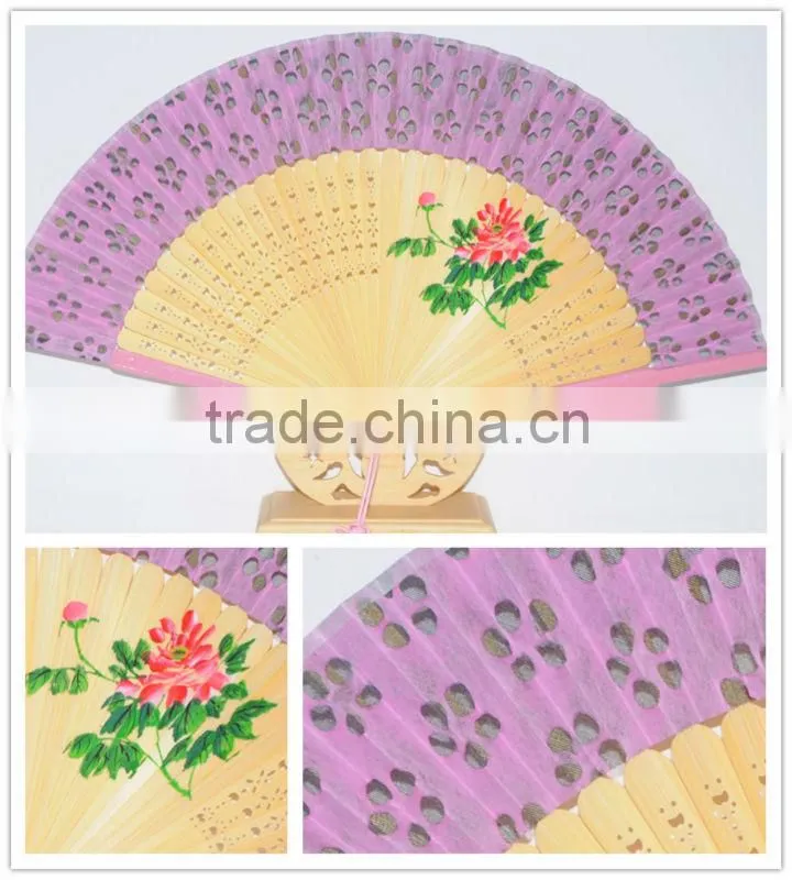 Japanese Style Bamboo Hand Silk Fan