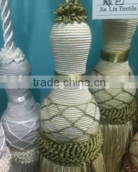 china supplier curtain tassel fringe polyester tassel
