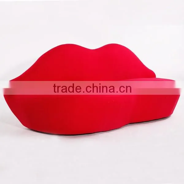 Apartment sofa red bocca kiss shaped lip sofa