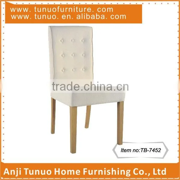 Dining chair,Hotel&home use,Modern,with 9 buttons on back,Piping around,TB-7452