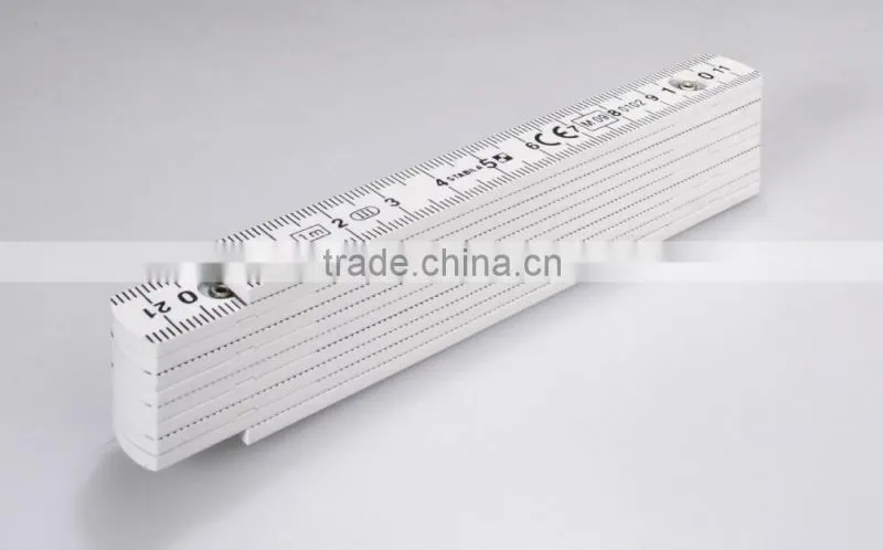 1M 10folds Plastic Pocket Folded Ruler (High Quanlity Plastic)