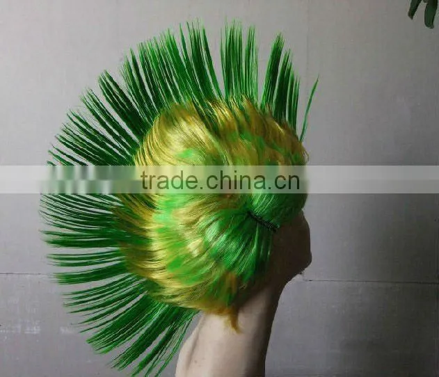 cheap mix color cool football wigs sports fan wigs