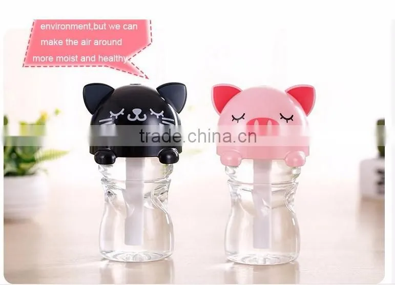 DC5V USB Office Ultrasonic Mini Portable cartoon shaped humidifier