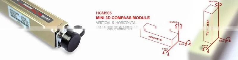 3D Sealed Tilt Compensated Compass RS232