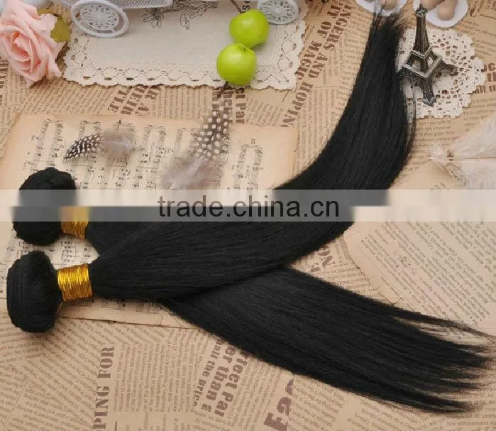 2014 Hot Sale Top Quality Virgin Peruvian Silk Straight wave Hair Extension