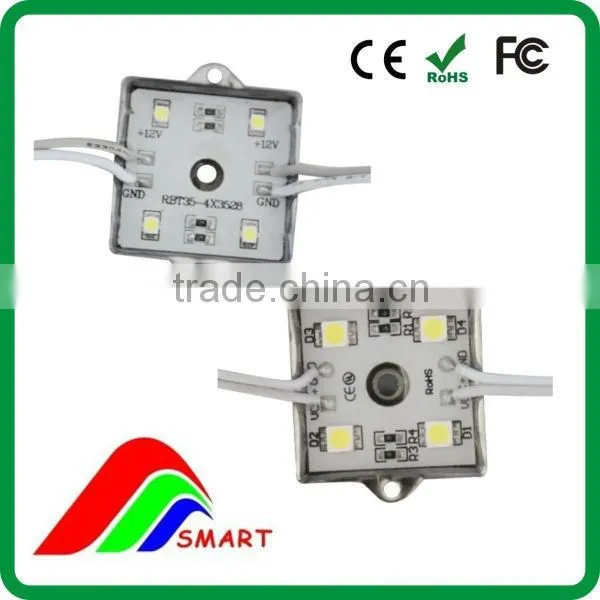 High Power DC12V 4leds 5050 Square LED Module
