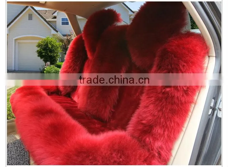 2016/2017 New Fashion Real Australian Lamb Skin Car Fur Seat Cover Set
